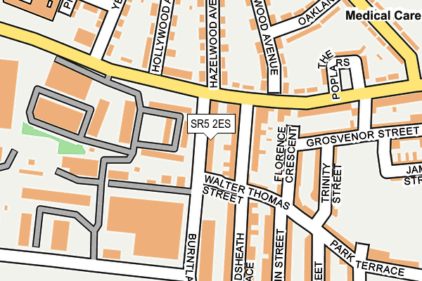 SR5 2ES map - OS OpenMap – Local (Ordnance Survey)