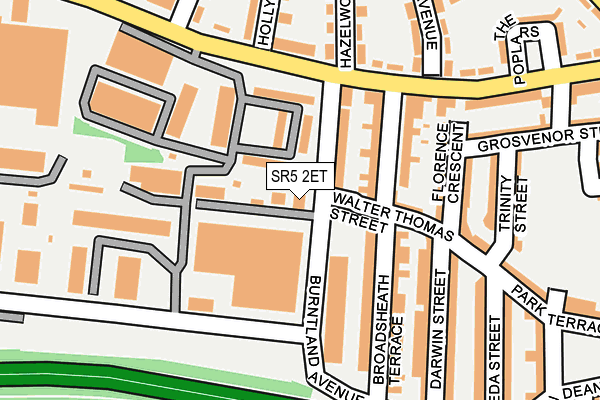 SR5 2ET map - OS OpenMap – Local (Ordnance Survey)