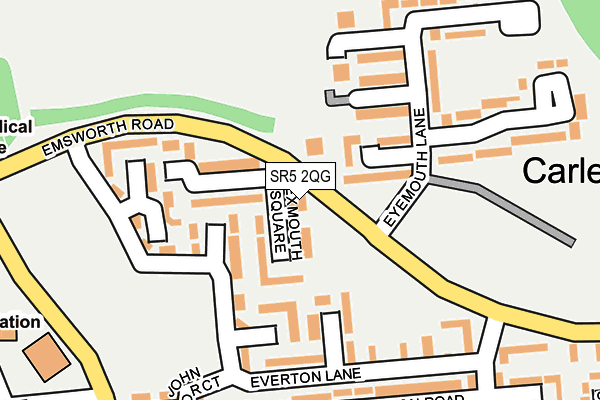 SR5 2QG map - OS OpenMap – Local (Ordnance Survey)