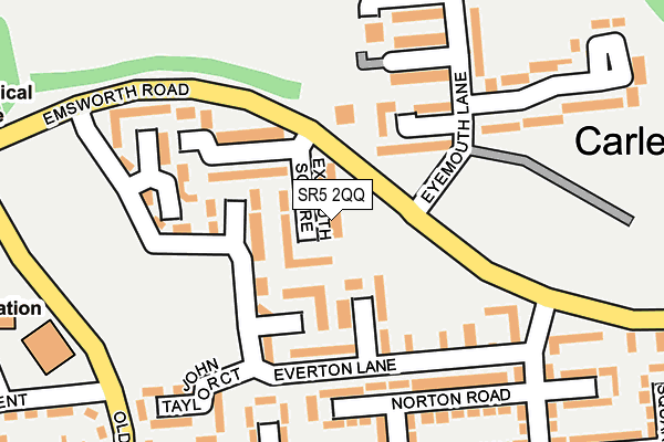 SR5 2QQ map - OS OpenMap – Local (Ordnance Survey)