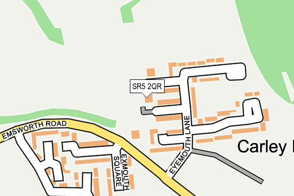SR5 2QR map - OS OpenMap – Local (Ordnance Survey)