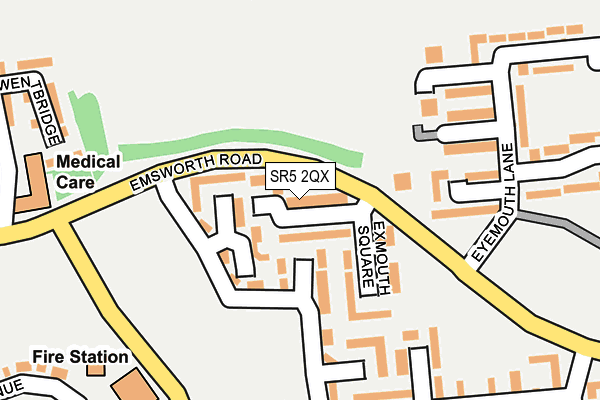 SR5 2QX map - OS OpenMap – Local (Ordnance Survey)