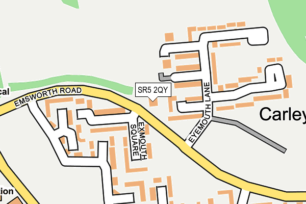 SR5 2QY map - OS OpenMap – Local (Ordnance Survey)