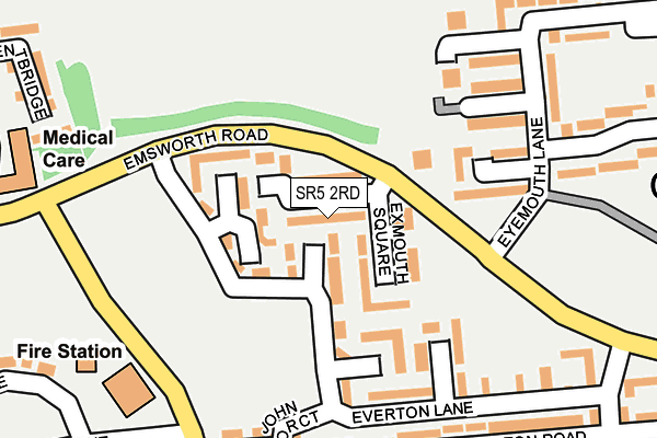 SR5 2RD map - OS OpenMap – Local (Ordnance Survey)