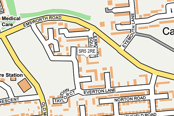 SR5 2RE map - OS OpenMap – Local (Ordnance Survey)