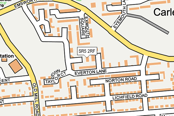 SR5 2RF map - OS OpenMap – Local (Ordnance Survey)