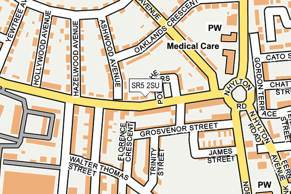 SR5 2SU map - OS OpenMap – Local (Ordnance Survey)