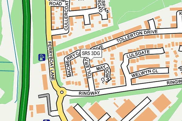 SR5 3DG map - OS OpenMap – Local (Ordnance Survey)