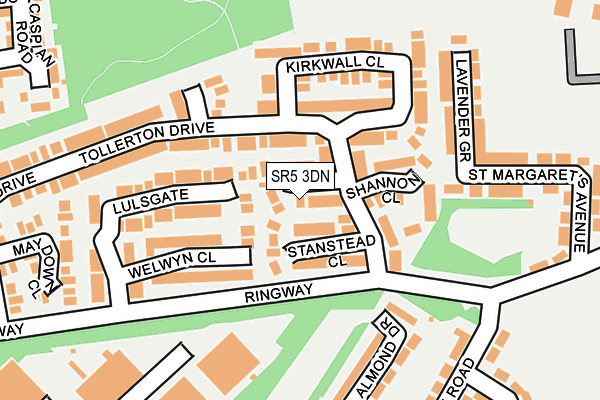 SR5 3DN map - OS OpenMap – Local (Ordnance Survey)