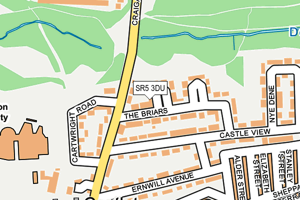 SR5 3DU map - OS OpenMap – Local (Ordnance Survey)
