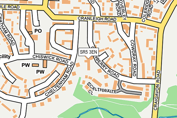 SR5 3EN map - OS OpenMap – Local (Ordnance Survey)