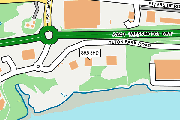 SR5 3HD map - OS OpenMap – Local (Ordnance Survey)