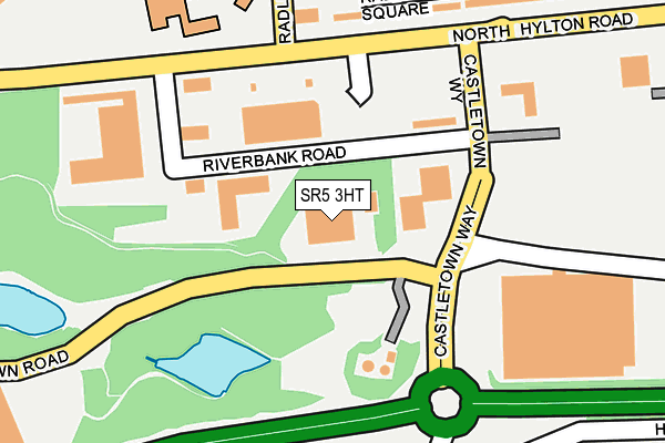 SR5 3HT map - OS OpenMap – Local (Ordnance Survey)