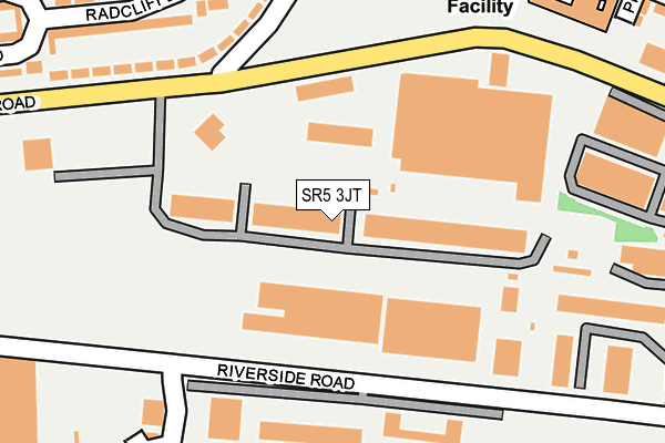 SR5 3JT map - OS OpenMap – Local (Ordnance Survey)