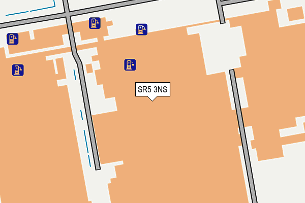 SR5 3NS map - OS OpenMap – Local (Ordnance Survey)