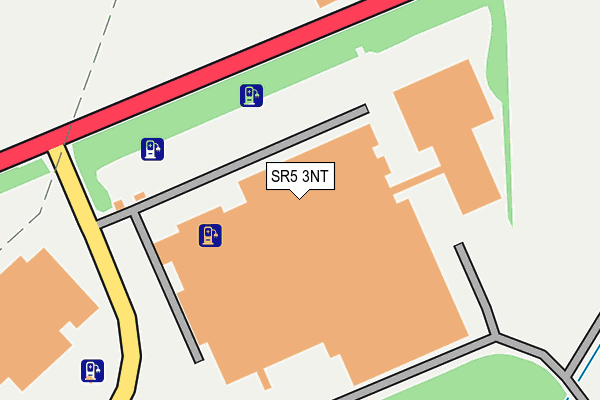 SR5 3NT map - OS OpenMap – Local (Ordnance Survey)