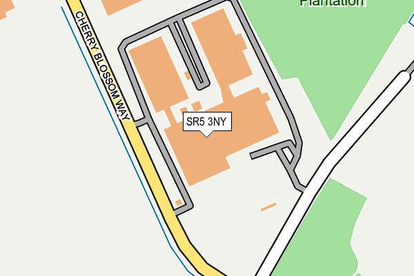 SR5 3NY map - OS OpenMap – Local (Ordnance Survey)