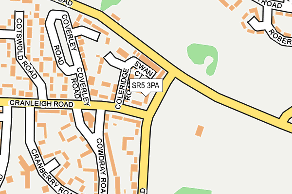 SR5 3PA map - OS OpenMap – Local (Ordnance Survey)