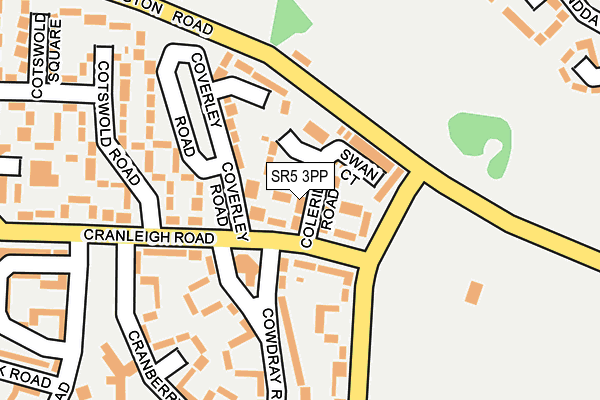 SR5 3PP map - OS OpenMap – Local (Ordnance Survey)
