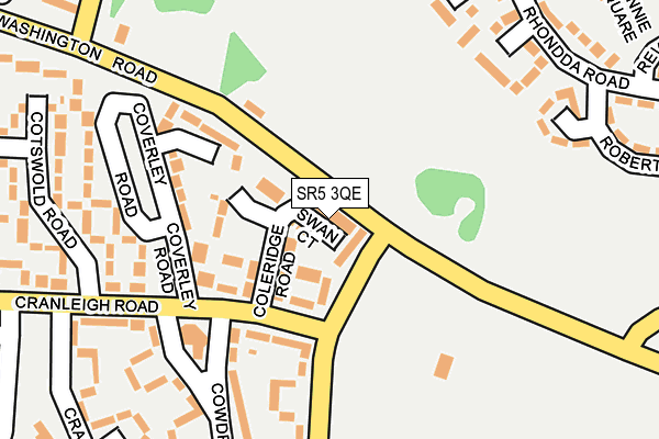 SR5 3QE map - OS OpenMap – Local (Ordnance Survey)
