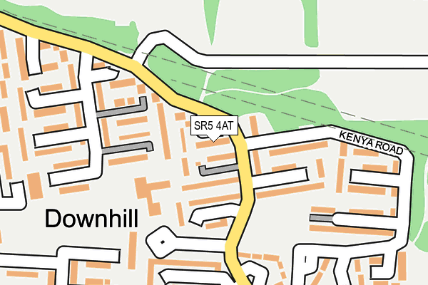 SR5 4AT map - OS OpenMap – Local (Ordnance Survey)