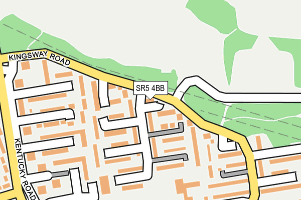 SR5 4BB map - OS OpenMap – Local (Ordnance Survey)