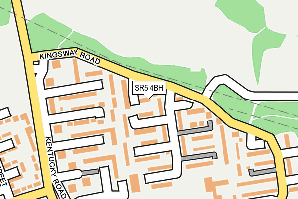 SR5 4BH map - OS OpenMap – Local (Ordnance Survey)