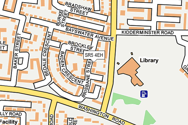 SR5 4EH map - OS OpenMap – Local (Ordnance Survey)