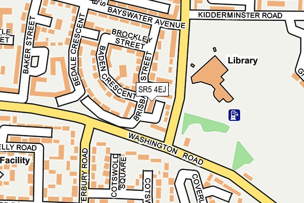 SR5 4EJ map - OS OpenMap – Local (Ordnance Survey)