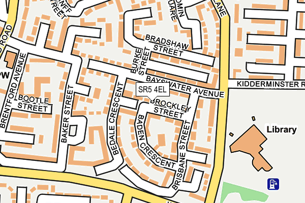 SR5 4EL map - OS OpenMap – Local (Ordnance Survey)