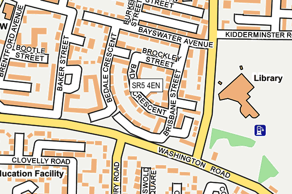 SR5 4EN map - OS OpenMap – Local (Ordnance Survey)