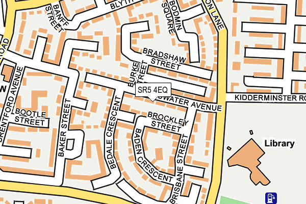 SR5 4EQ map - OS OpenMap – Local (Ordnance Survey)