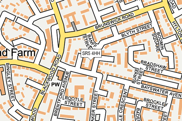SR5 4HH map - OS OpenMap – Local (Ordnance Survey)