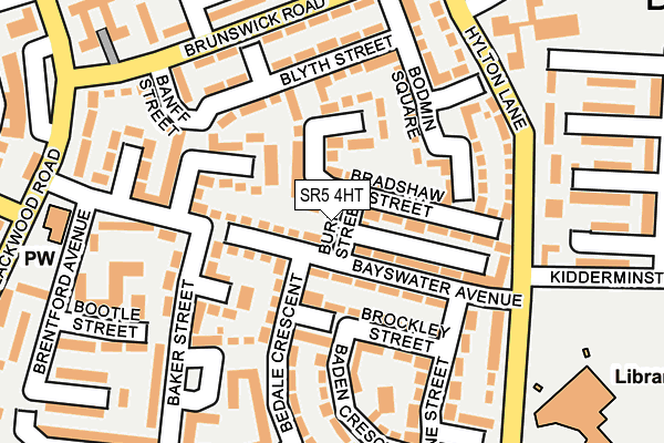 SR5 4HT map - OS OpenMap – Local (Ordnance Survey)