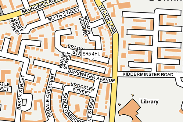 SR5 4HU map - OS OpenMap – Local (Ordnance Survey)