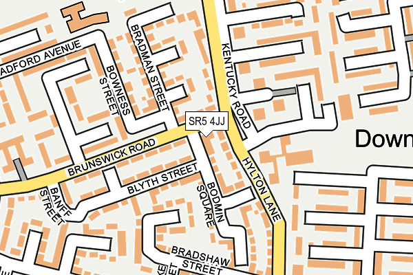SR5 4JJ map - OS OpenMap – Local (Ordnance Survey)