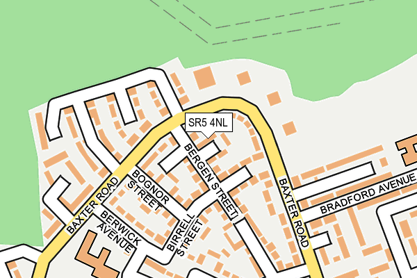 SR5 4NL map - OS OpenMap – Local (Ordnance Survey)