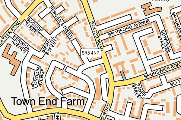 SR5 4NP map - OS OpenMap – Local (Ordnance Survey)