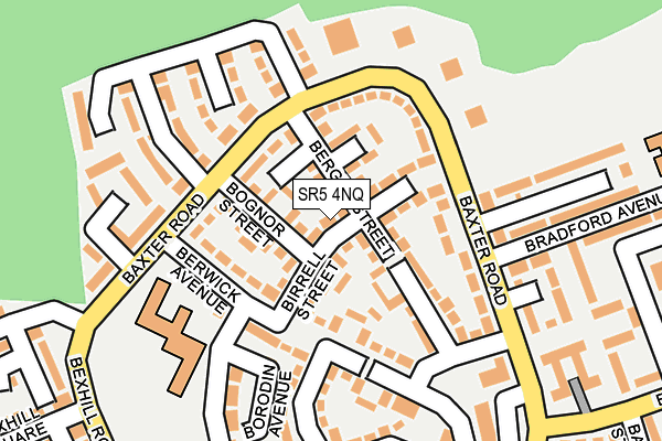 SR5 4NQ map - OS OpenMap – Local (Ordnance Survey)