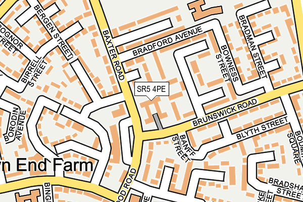 SR5 4PE map - OS OpenMap – Local (Ordnance Survey)