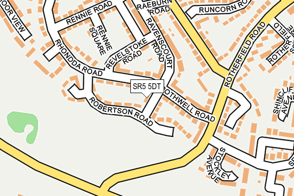 SR5 5DT map - OS OpenMap – Local (Ordnance Survey)