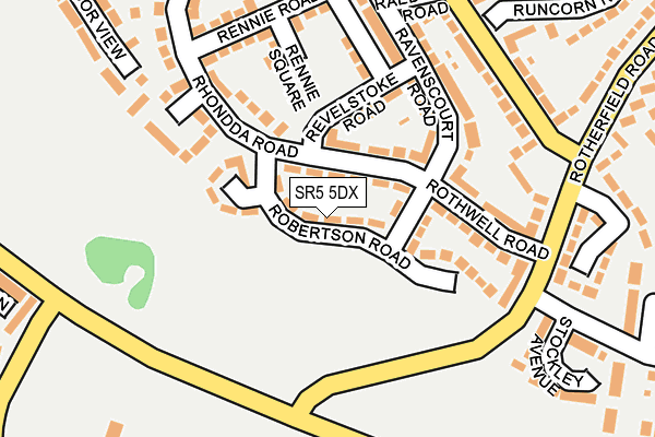 SR5 5DX map - OS OpenMap – Local (Ordnance Survey)
