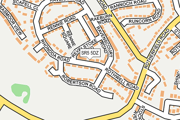 SR5 5DZ map - OS OpenMap – Local (Ordnance Survey)