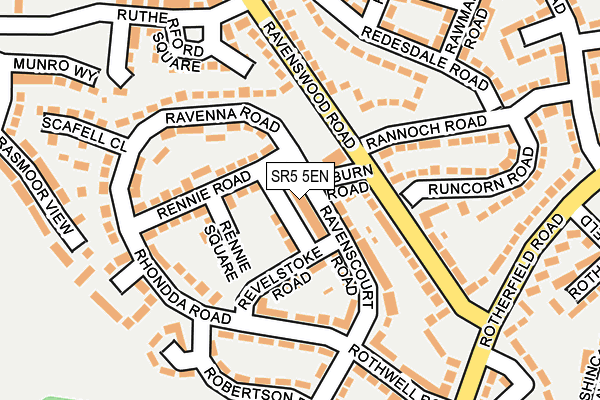 SR5 5EN map - OS OpenMap – Local (Ordnance Survey)