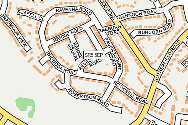 SR5 5EP map - OS OpenMap – Local (Ordnance Survey)