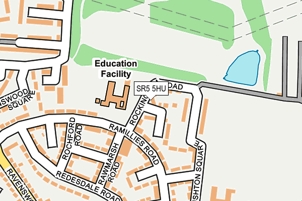 SR5 5HU map - OS OpenMap – Local (Ordnance Survey)