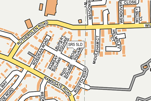 SR5 5LD map - OS OpenMap – Local (Ordnance Survey)