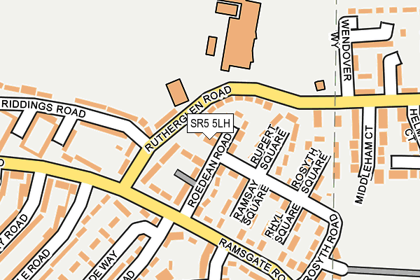 SR5 5LH map - OS OpenMap – Local (Ordnance Survey)