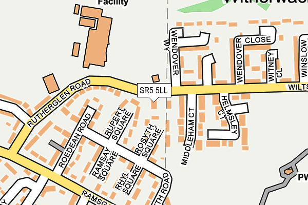 SR5 5LL map - OS OpenMap – Local (Ordnance Survey)