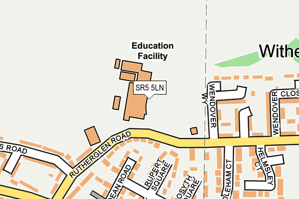 SR5 5LN map - OS OpenMap – Local (Ordnance Survey)